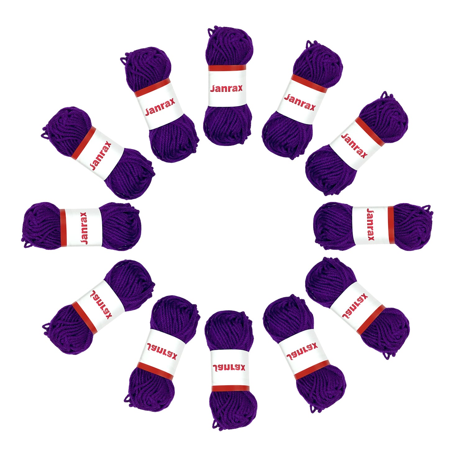 Purple Acrylic Yarn Roll – 10g, 4 Strand 8 Ply Knitting Wool