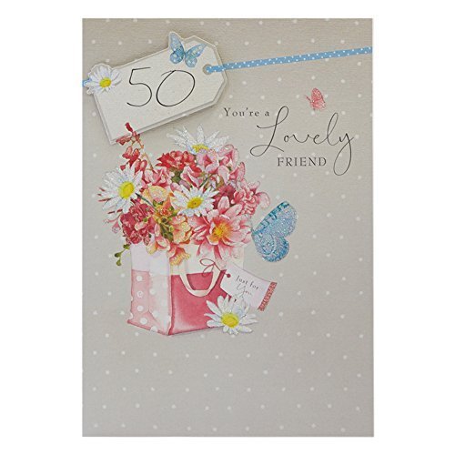 50th Birthday Card For Friend 'Just For You' 