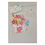 50th Birthday Card For Friend 'Just For You' 