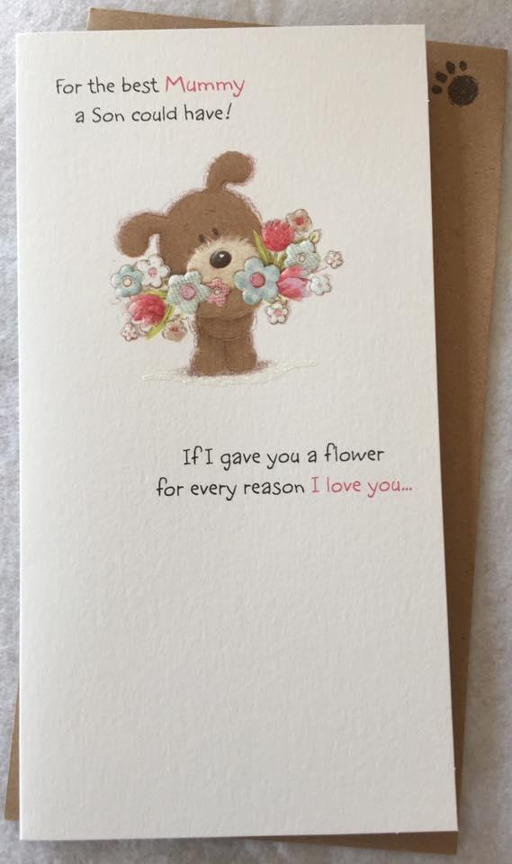 Lots of Woof From Your Son on Mother's Day 