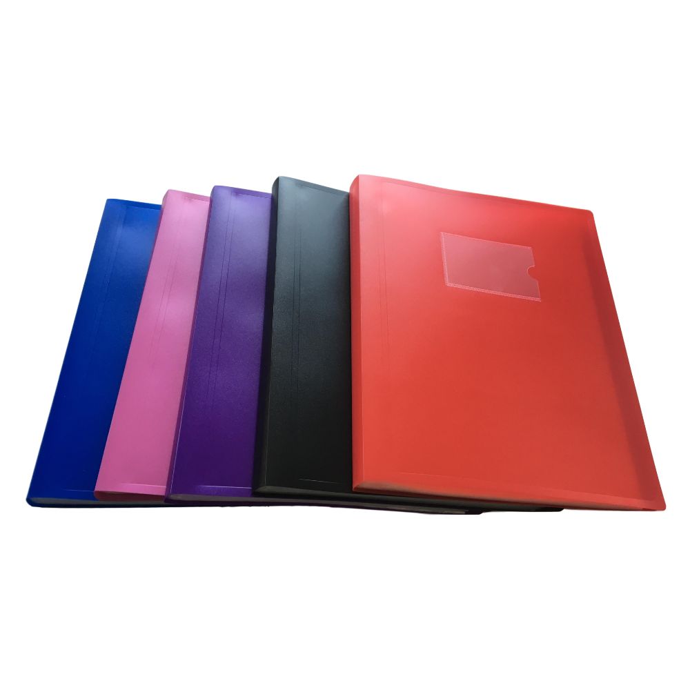 A4 Black Flexible Cover 80 Pocket Display Book