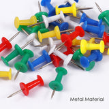 Tub of 60 Assorted Colour Push Pins 25mm