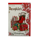 Stylish Wishes for a Fabulous Daughter Christmas Card