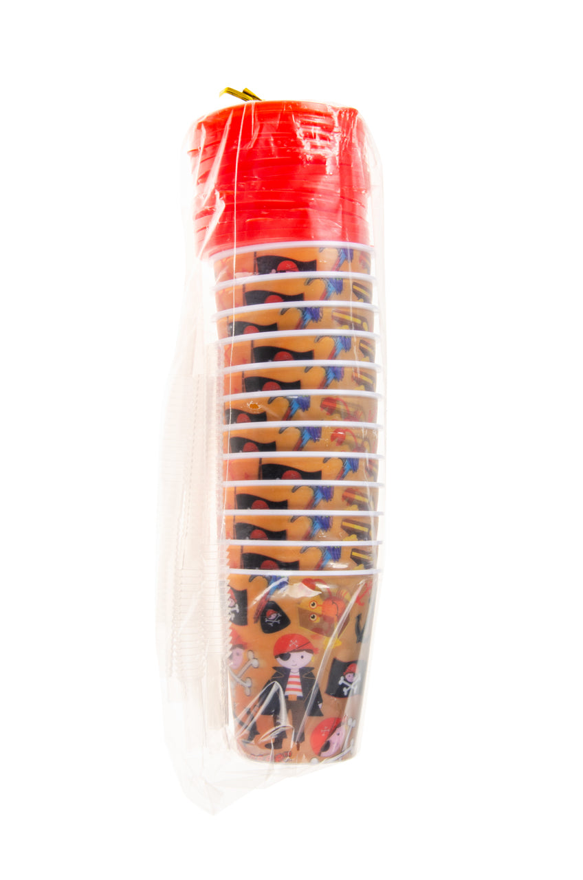 Pirate 3D Cup With Straw and Lid