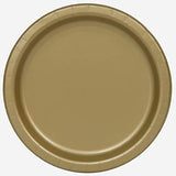Pack of 16 Solid Gold Rould 9 inch Dinner Plates
