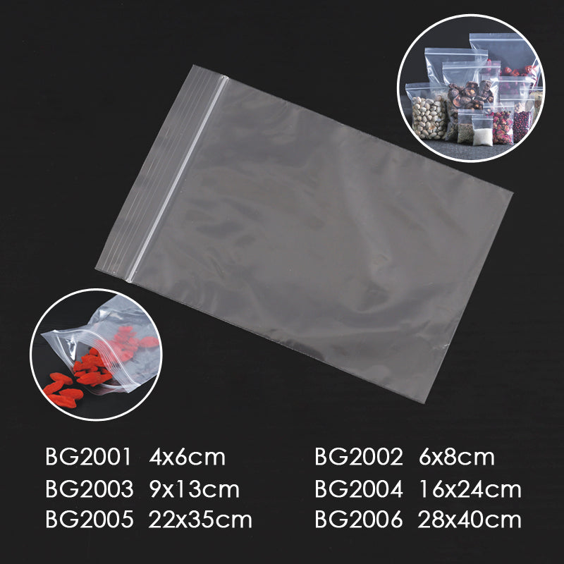 Pack of 200 Clear Grip Sealing Bags 4 x 6cm