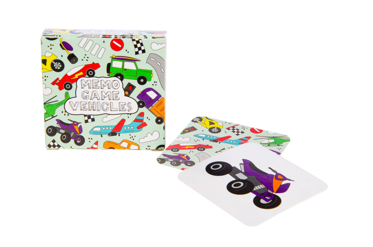 Vehicles Mini Memory Game 28 Cards
