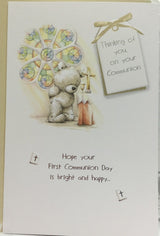 Thinking of you on your Communion, Communion Greeting Card {DC}