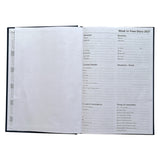 Janrax 2027 A5 Week To View Black Desk Diary