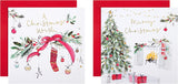 Contemporary Traditional Wish 16 Pack 2 Designs Charity Christmas Cards
