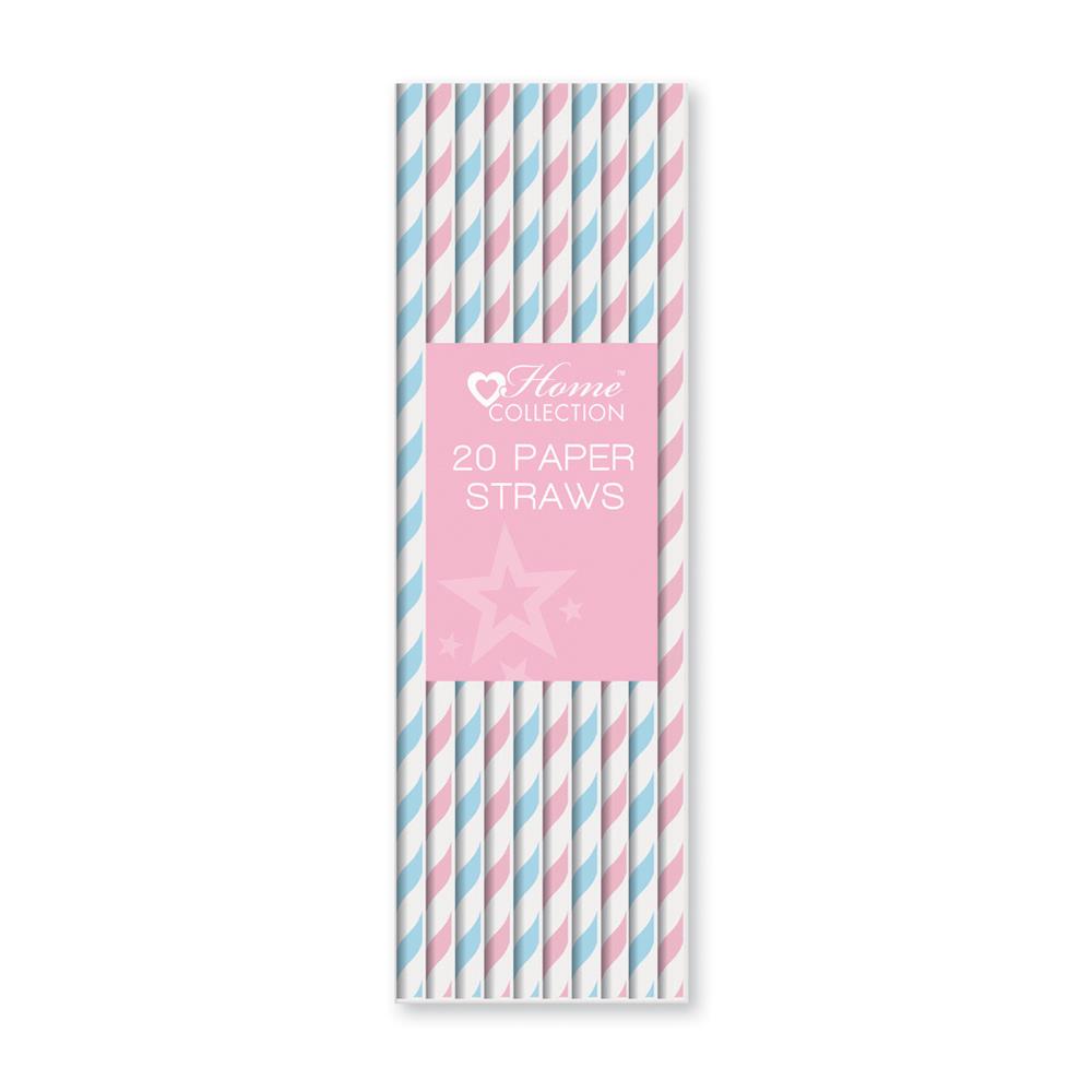 Pack of 20 Baby Shower Party Blossom Paper Straws {DC}