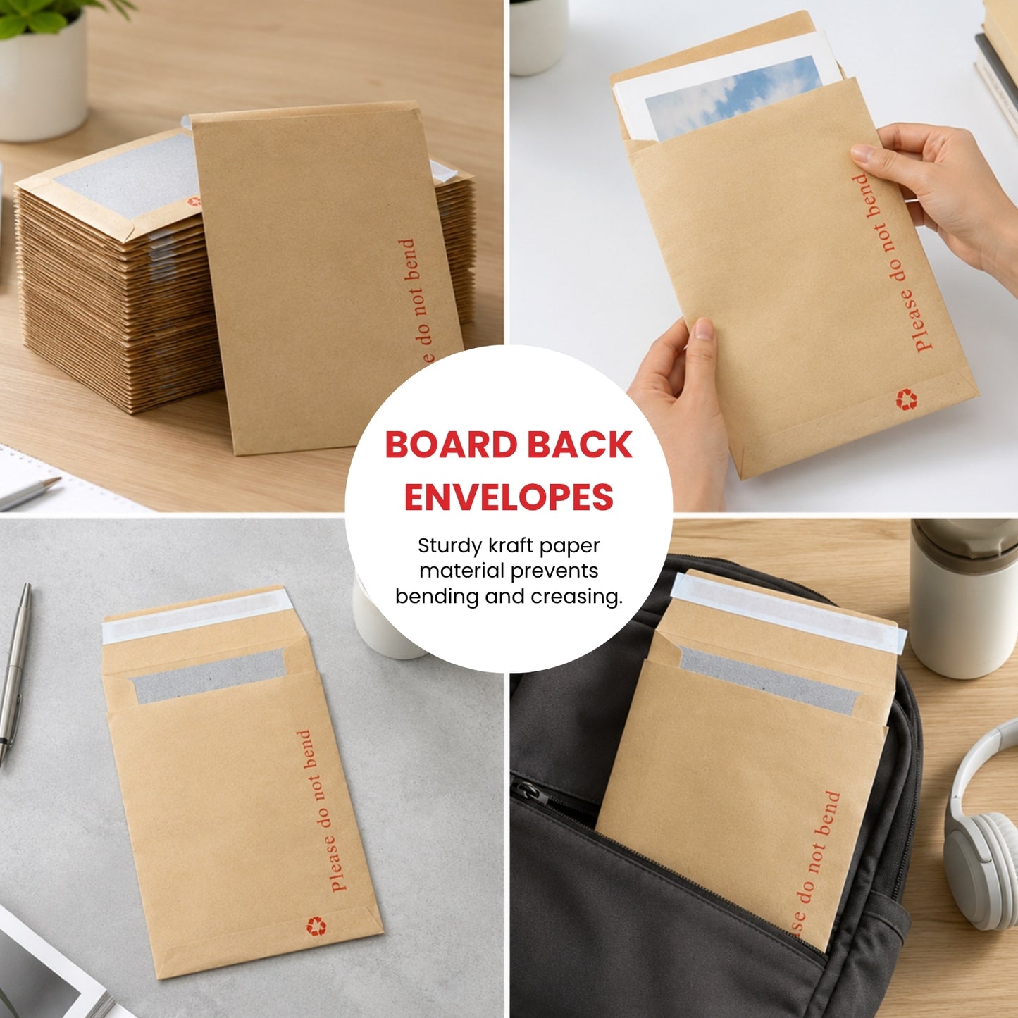 Box of 125 C4 Board Back Envelopes (324x229mm)