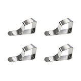 Set of 4 Stainless Steel Drawing Board Clips 5.3 x 2.5 x 1.3cm