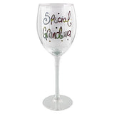 Tracey Russell Short & Sweet Wine Glass Special Grandma - In a Gift Box