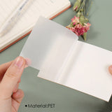 Pack of 50 Coloured Translucent Sticky Notes 75 x 75mm