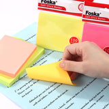 100 Sheets Fluorescent Green Color Sticky Notes 37.5x50mm