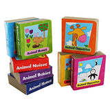 8 Animal Themed Board Books in a Book Tower