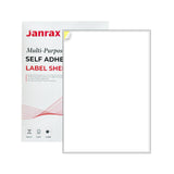 Pack of 100 White 210x290mm Self Adhesive Labels (1 Label per A4 Sheet)