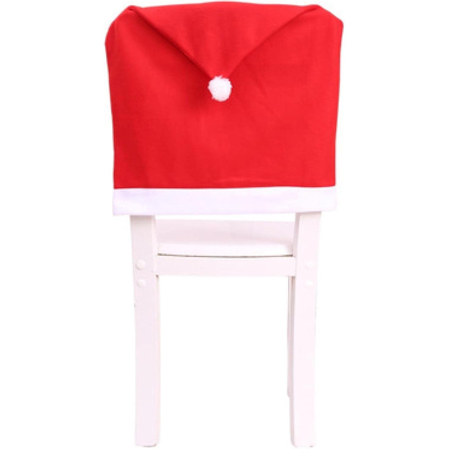 Christmas Santa Hat Chair Cover Decoration 62×48 cm