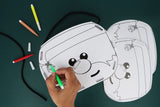 Christmas DIY Bucket Kit with 4 Colouring Pens