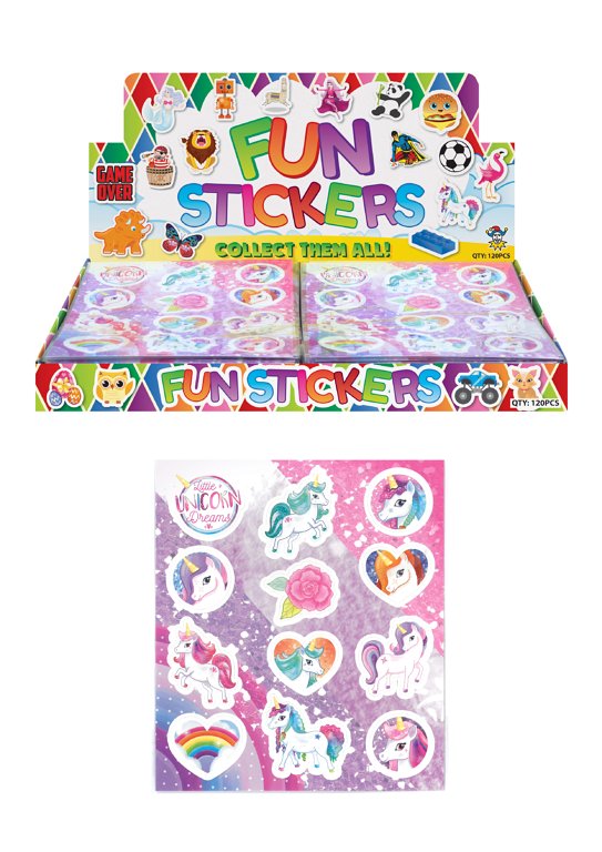Unicorn Design Stickers Sheet
