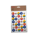 Pack of 420 Motivational Assorted Merit Award Face 24mm Self-Adhesive Labels