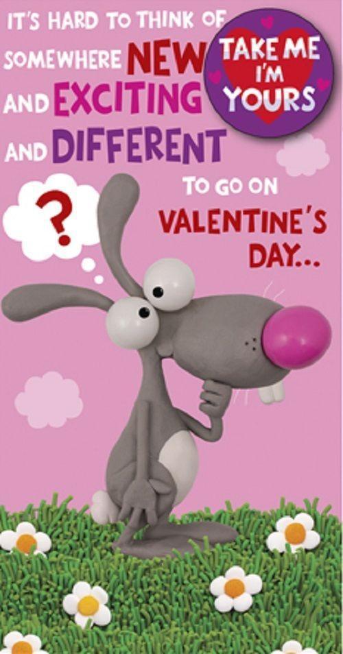 I'm Your's Funny Valentine's Day Card With Badge 