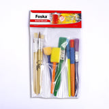 Pack of 12 Assorted Professional Nylon and Horsehair Artist Oil Painting Brush Set