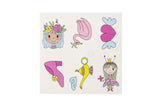 6 Pieces Princess Tattoos (One Sheet)