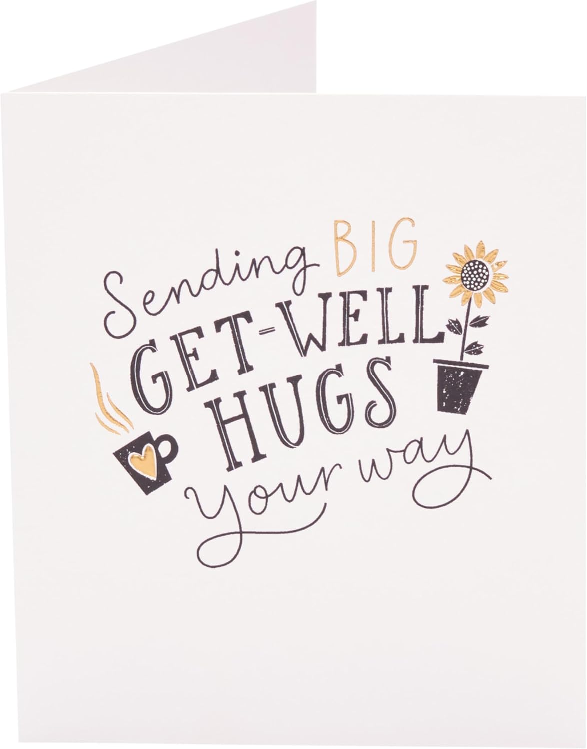 Hugs Design Get Well Soon Card
