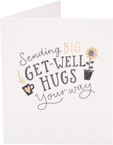 Hugs Design Get Well Soon Card