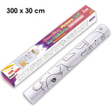 Technology & Life Cartoon DIY Long Painting Paper Roll for Kids 30×300cm