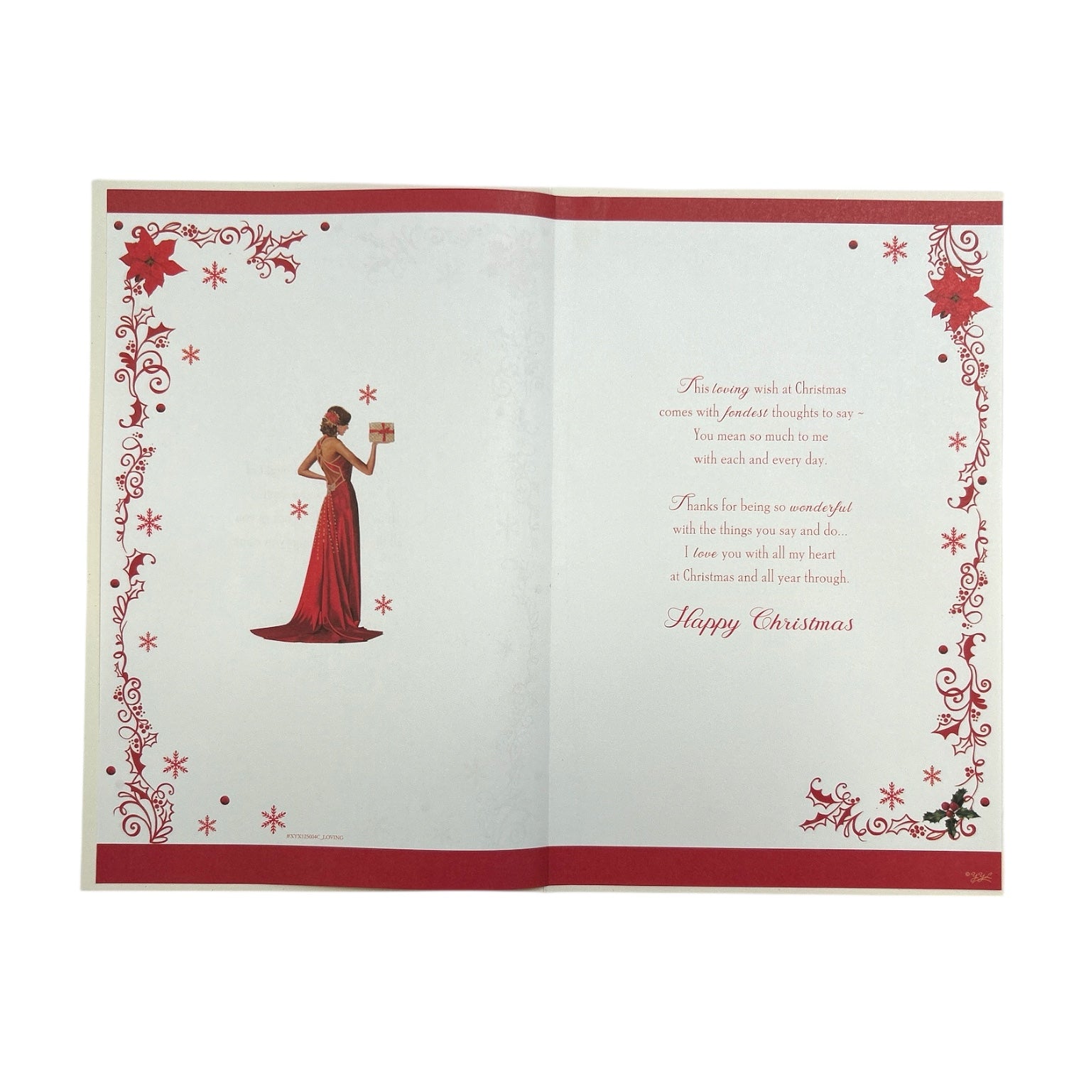 With Heartfelt Love to My Wife Christmas Card