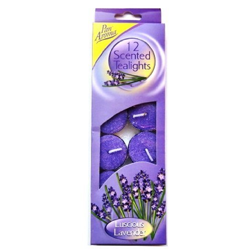 Scented Tea Lights 'Luscious Lavender' Pack of 12 {DC}