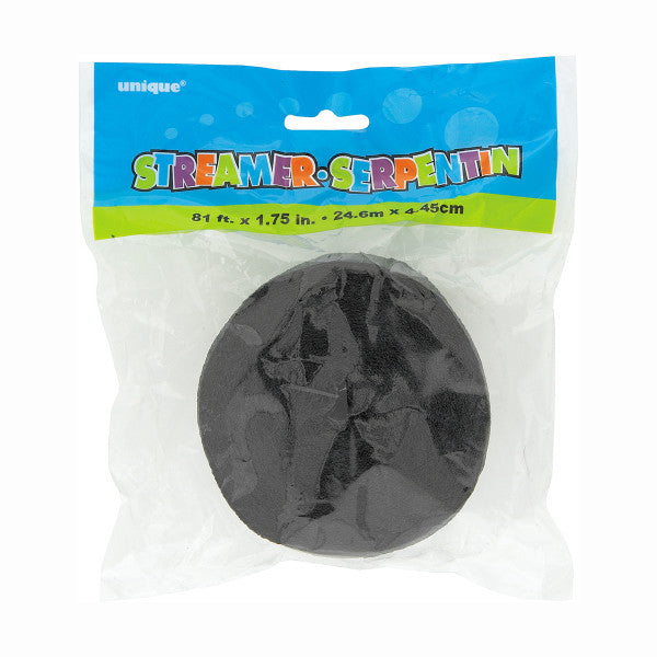 81ft Black Crepe Streamer