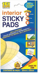 Pack of 80 Interior Sticky Pads