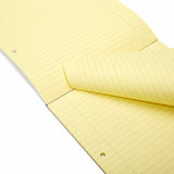 Rhino A4 Yellow Paper 100 Page 8mm Lined with Margin Refill Pad