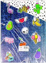 Pin Badge Wizard A4 Elasticated Folder {DC}