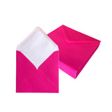 Pack of 50 Vivid Cherry Fizz Pink 155x155mm Gummed Envelopes