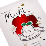 Pudding Design Mum Christmas Card