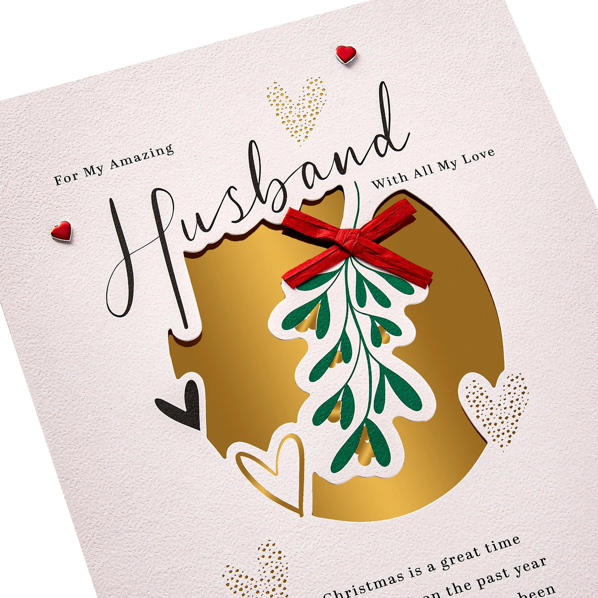 Special Sentiment, Mistletoe Design Husband Christmas Card