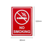 Pack of 3 No Smoking Self-Adhesive Labels 80x110mm
