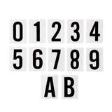 Waterproof Wheelie Bin Black Number 2 Sticker