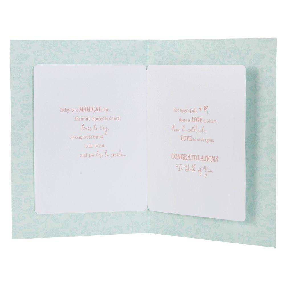 Wedding Luxury Handmade Card 'Hereâ€™s To Marriage'