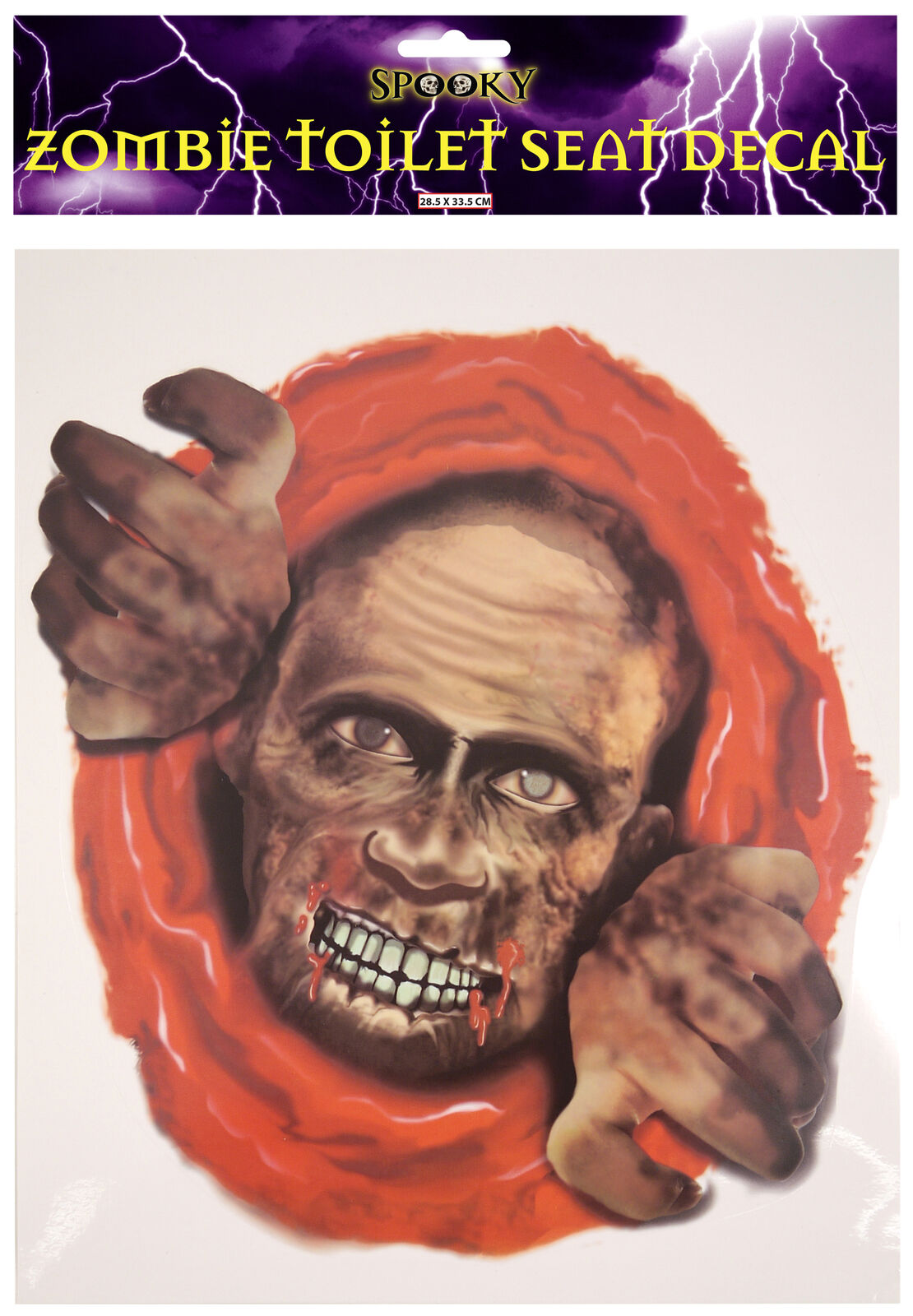 Halloween Zombie Toilet Seat Decal {DC}