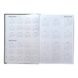 Janrax 2027 A4 Day Per Page Burgundy Desk Diary