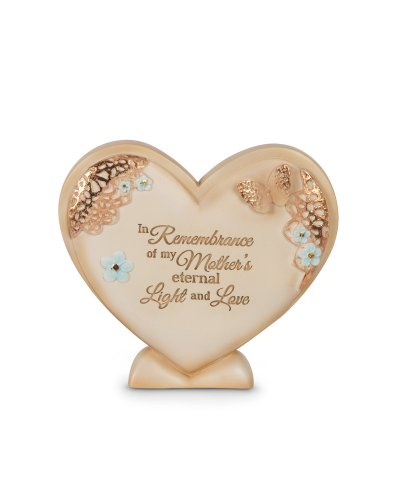 Pavilion Gift Company 19052 Light Your Way Memorial Mother's Light and Love Plaque, 4-Inch