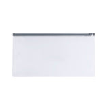 Pack of 12 DL Clear Zippy Bags with Grey Zip