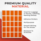 Pack of 125 Green 12x18mm Rectangular Labels - Adhesive Stickers