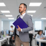 Pack of 12 A4 Assorted Colour 3 Flap Folders with Elasticated Closure